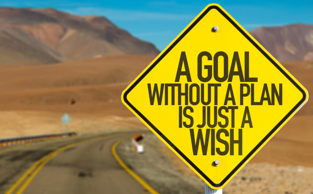 A,Goal,Without,A,Plan,Is,Just,A,Wish,Sign